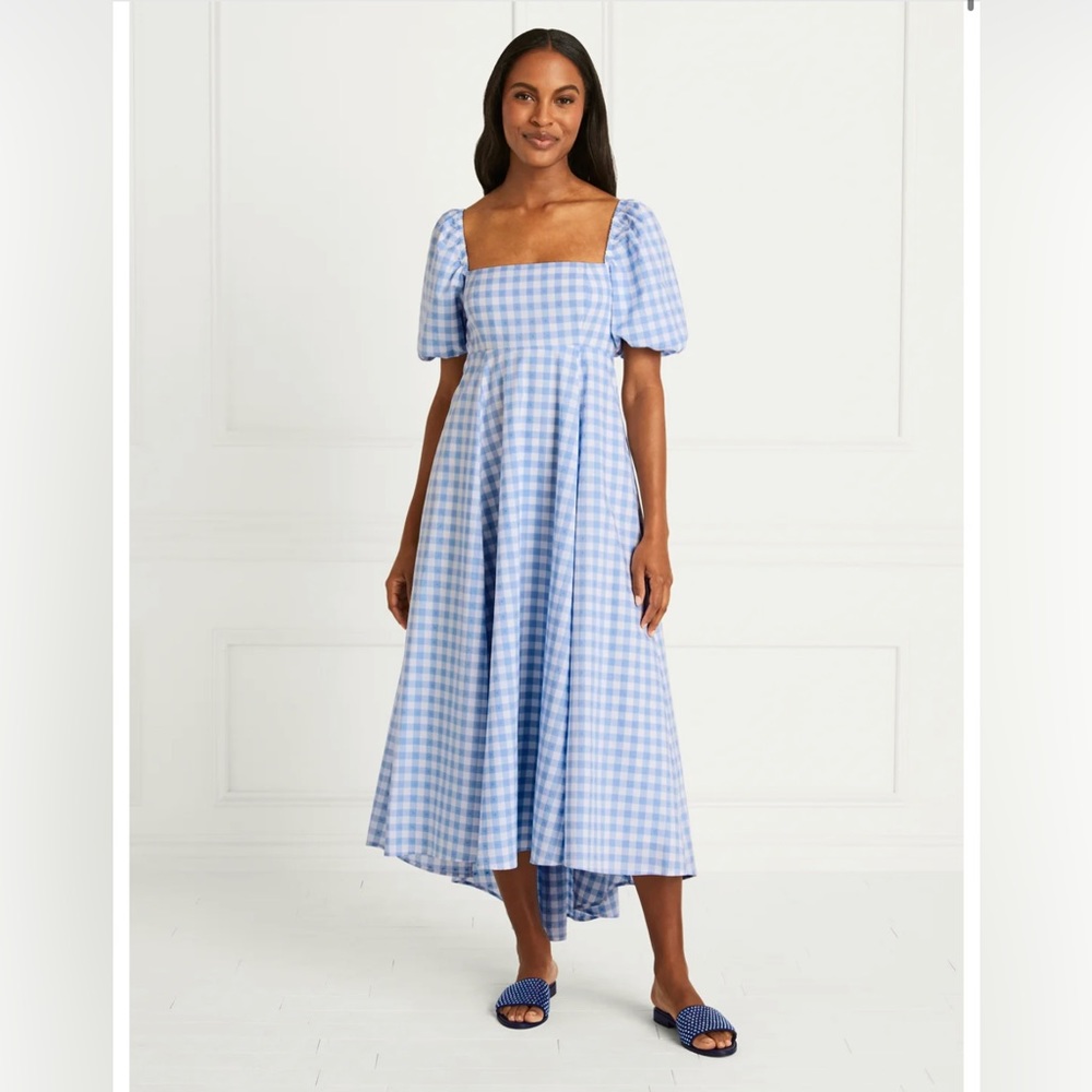 hill house matilda in blue check size L